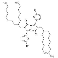 2,5-二(2-己基癸基)-3,6-二(5-溴噻吩基)-吡咯并吡咯二酮|1000623-98-2